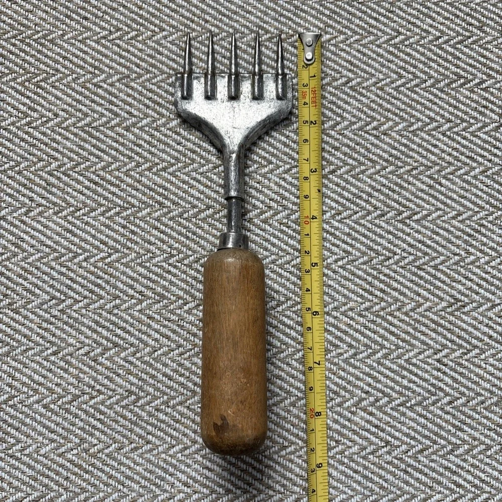 Antique Rustic Farmhouse Ice Harvesting Pick Shaver Breaker Tool 5 Awl Tips